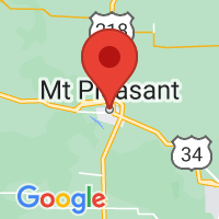 Map of Mount Pleasant, IA US